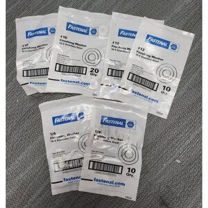 NEW Fastenal Finishing Washer Lot of 6 Bags Variety Sizes 18-8 Stainless Steel